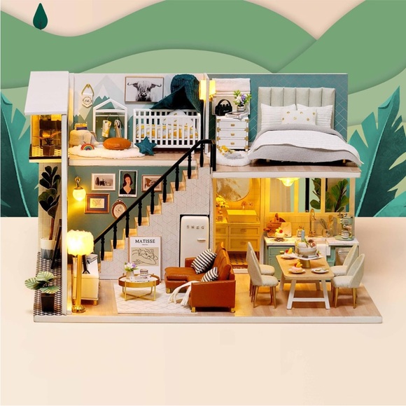 𝙼𝚒𝚗𝚒𝚊𝚝𝚞𝚛𝚎 𝚠𝚘𝚘𝚍𝚎𝚗 𝚍𝚘𝚕𝚕𝚑𝚘𝚞𝚜𝚎 𝚍𝚒𝚘𝚛𝚊𝚖𝚊 - Picture 3 of 6